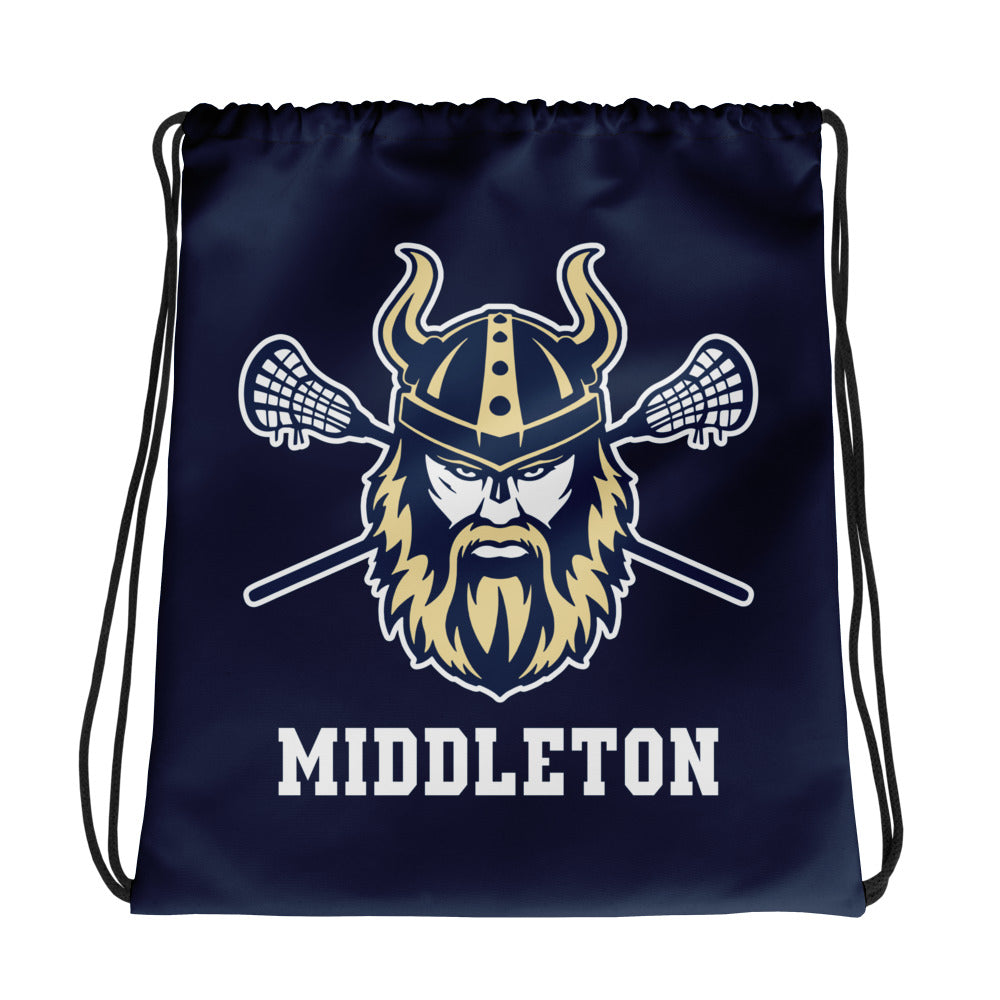 Middleton Vikings Lacrosse Drawstring Bag