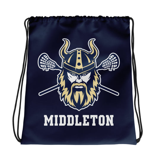 Middleton Vikings Lacrosse Drawstring Bag