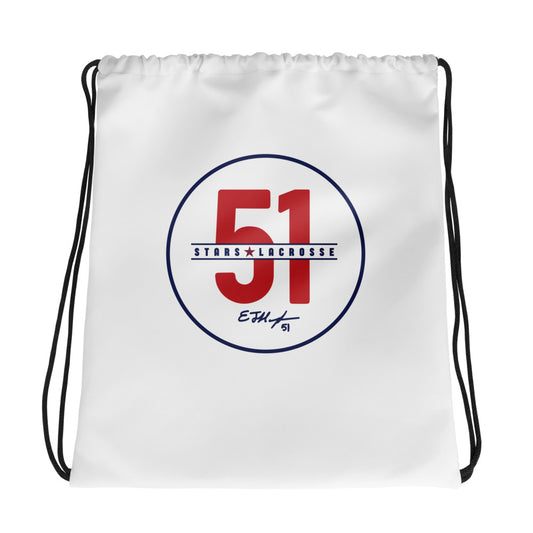 51 Stars Lacrosse Drawstring Bag