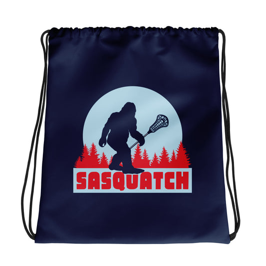 Sasquatch Lacrosse Drawstring Bag
