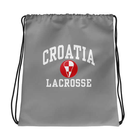 Croatia Lacrosse Drawstring Bag