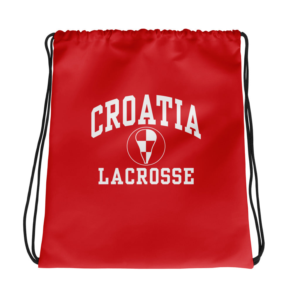 Croatia Lacrosse Drawstring Bag