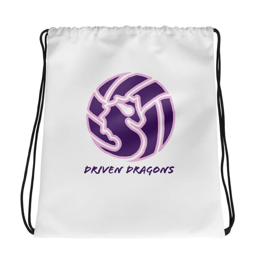 Driven Dragons Drawstring Bag