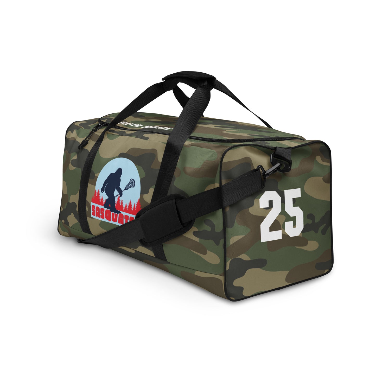 Sasquatch Lacrosse Duffle Bag - Personalized