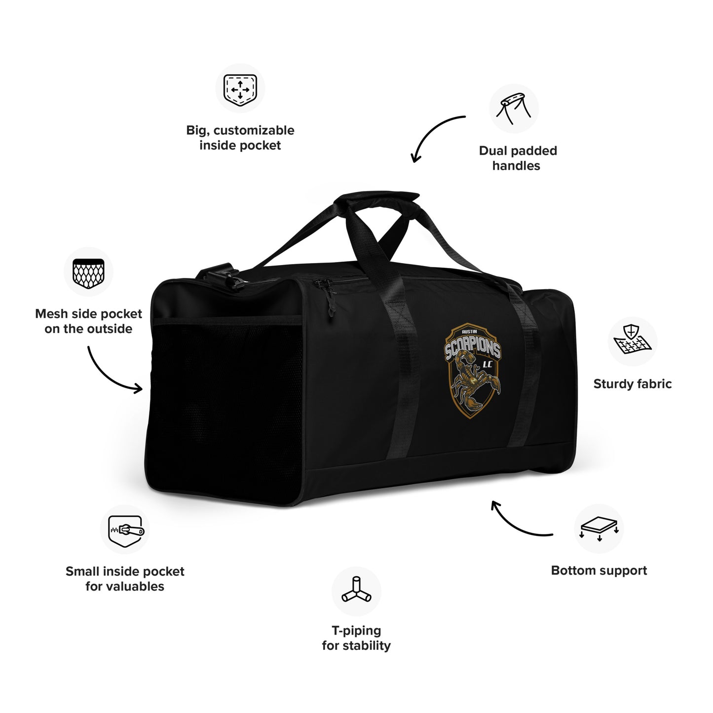 Austin Scorpions Duffle Bag