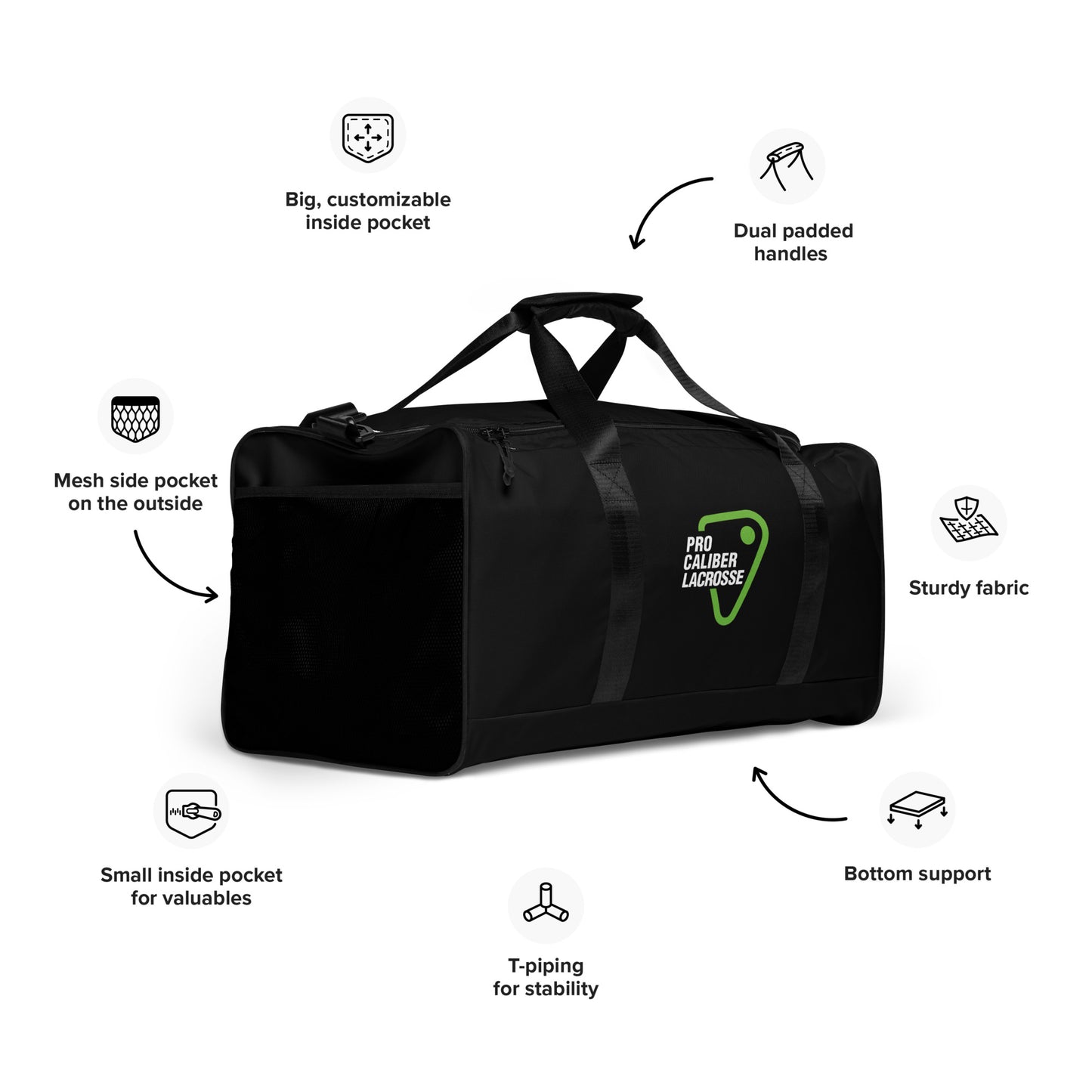 Pro Caliber Lacrosse Duffle Bag