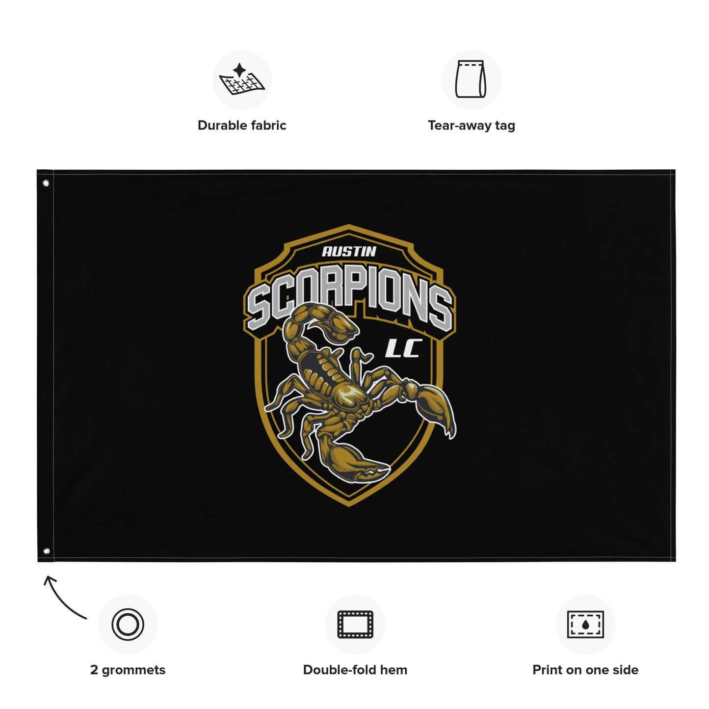 Austin Scorpions Wall Flag (1-Sided)