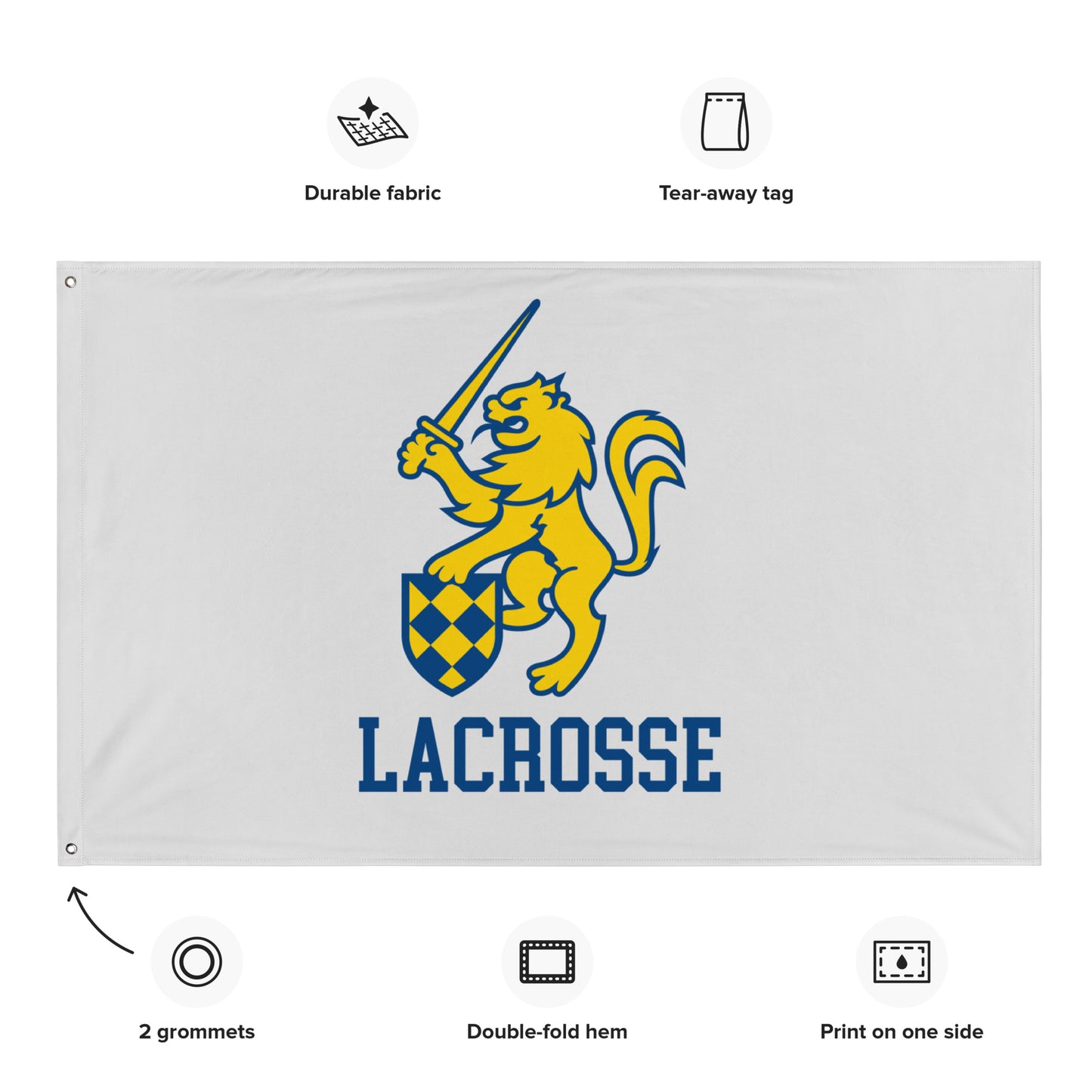 St. Mark's Lacrosse Wall Flag (1-Sided)
