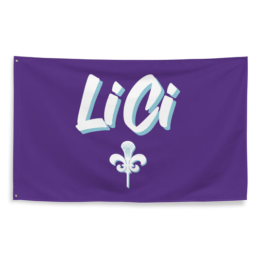 Lilac City Lacrosse Wall Flag (1 sided)