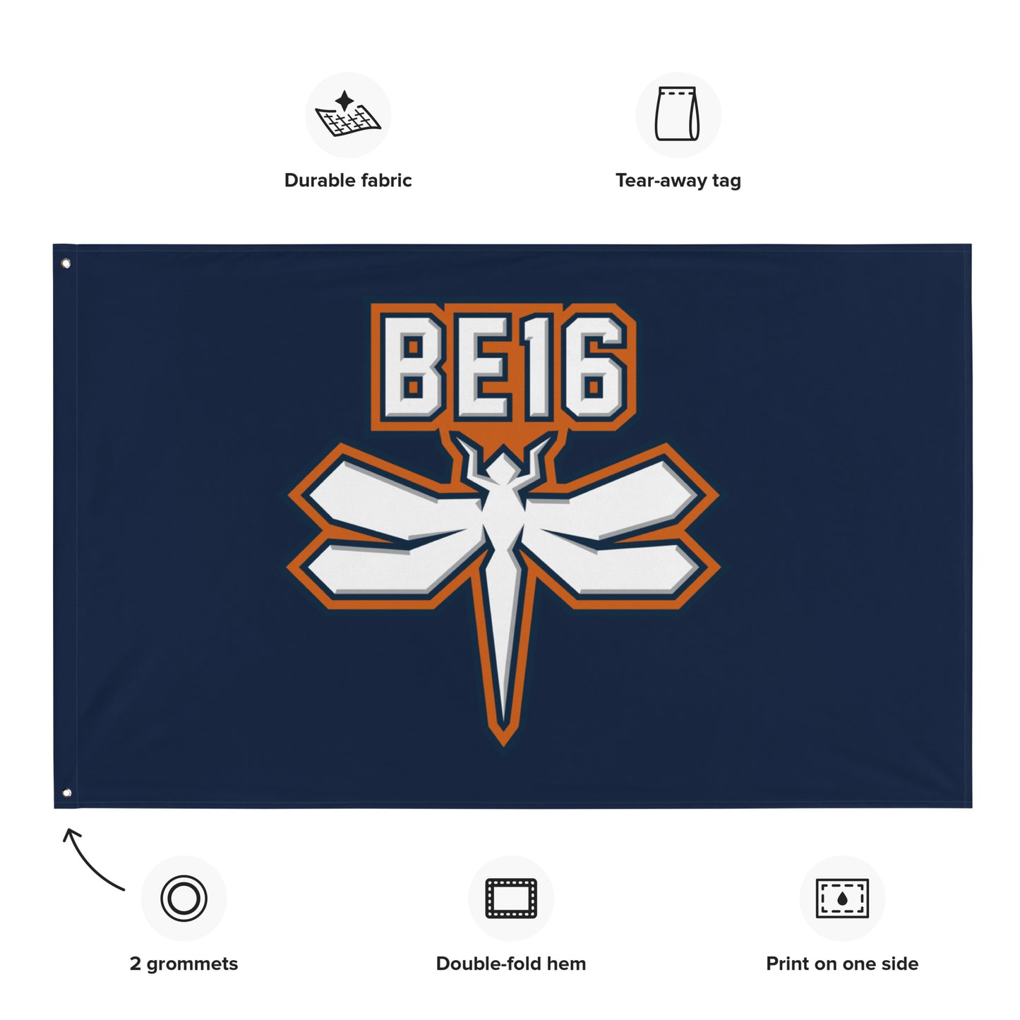 BE16 Wall Flag (1-Sided)