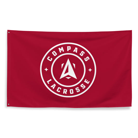 Compass Lacrosse Wall Flag (1 Sided)
