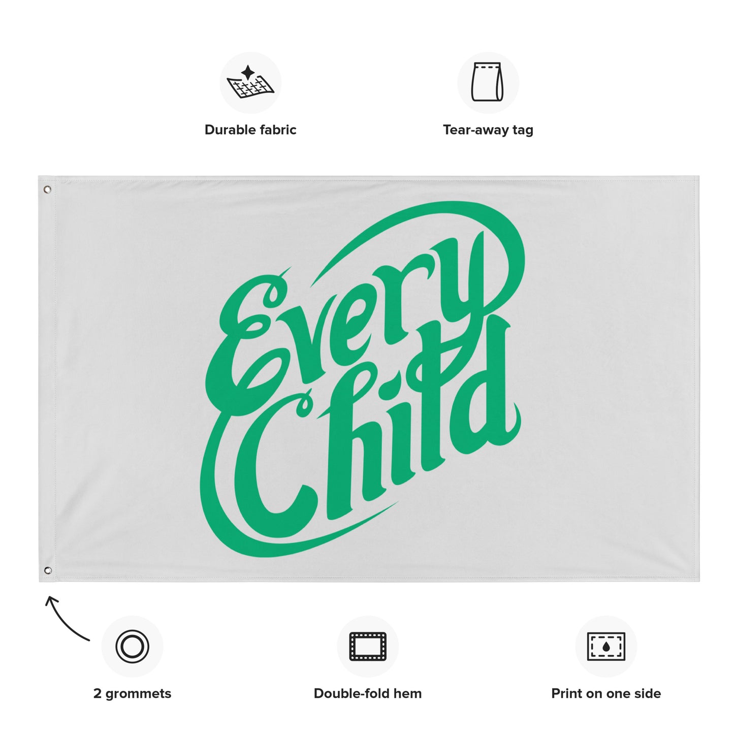 Every Child Central Oregon Wall Flag (1 Sided)