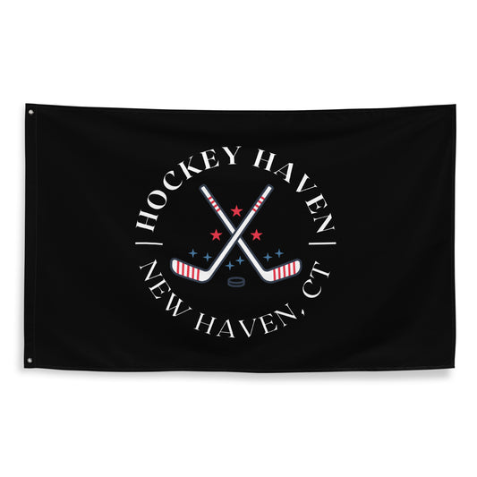 Hockey Haven Wall Flag (1 Sided)