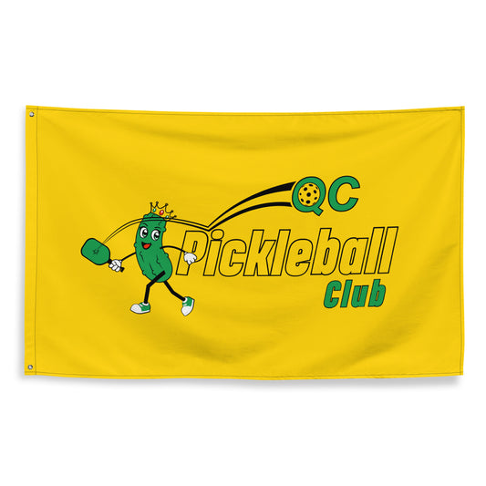 QC Pickleball Wall Flag (1 sided)