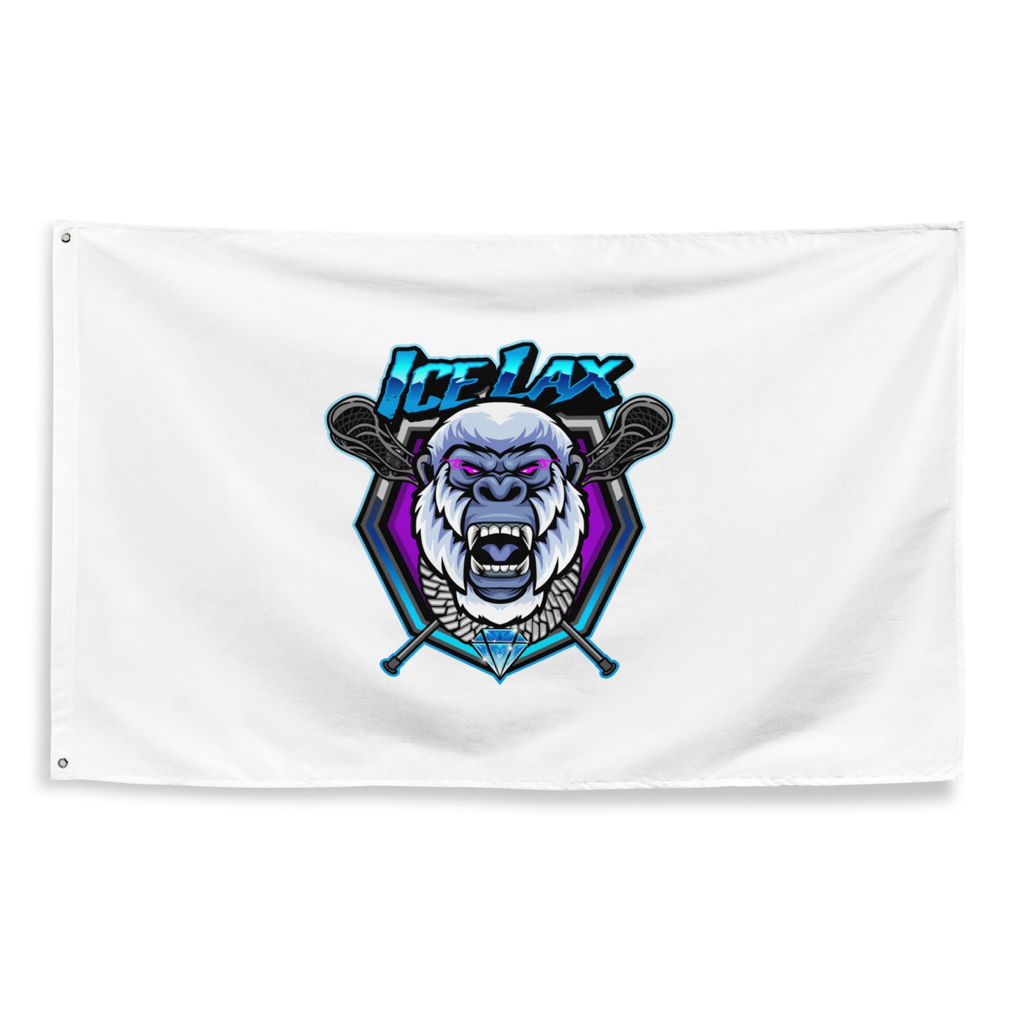 ICE LAX Wall Flag (1 sided)