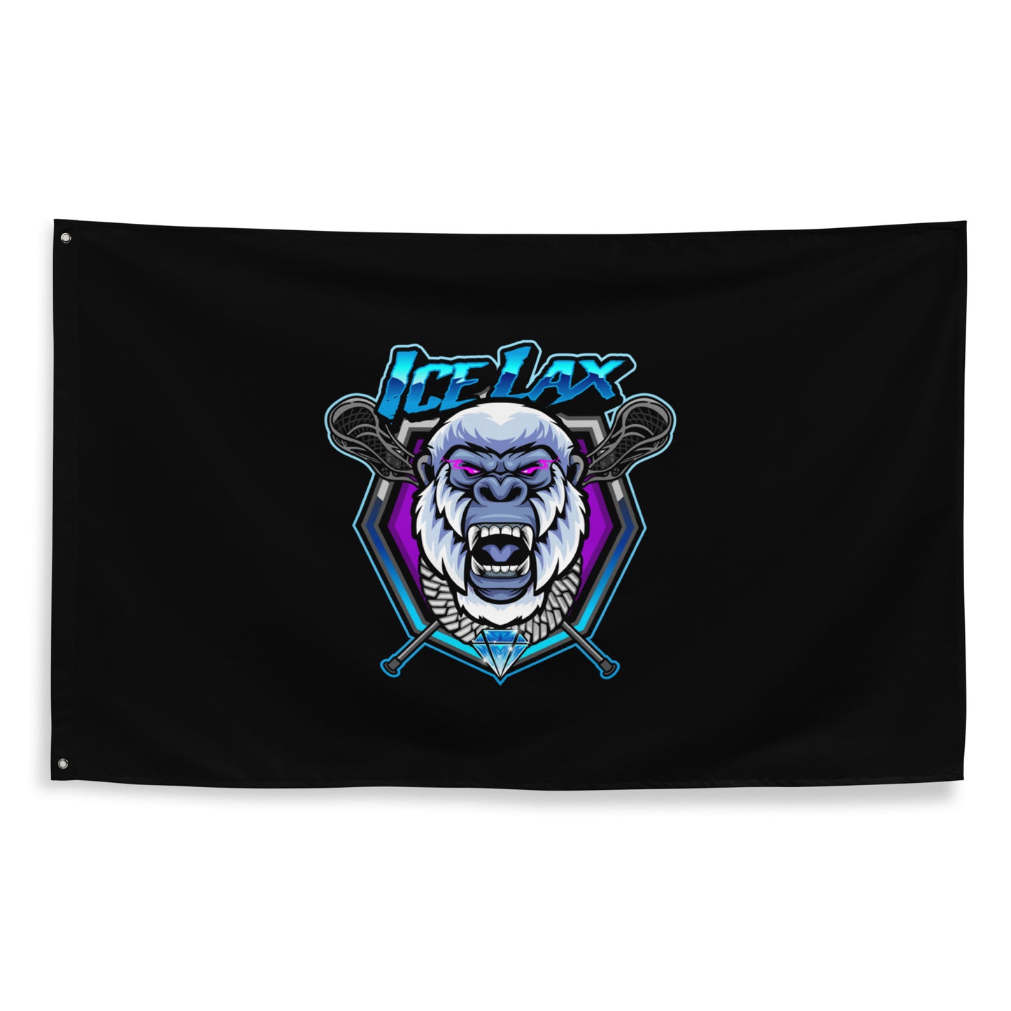 ICE LAX Wall Flag (1 sided)