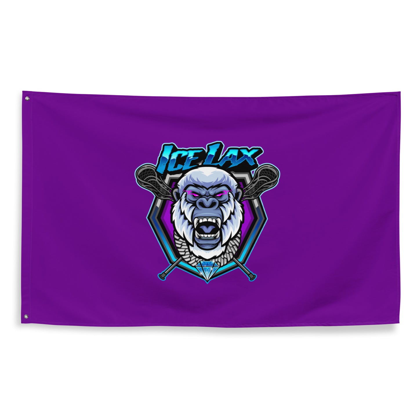 ICE LAX Wall Flag (1 sided)