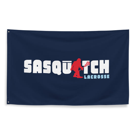 Sasquatch Lacrosse Wall Flag (1 sided - 3'x5')