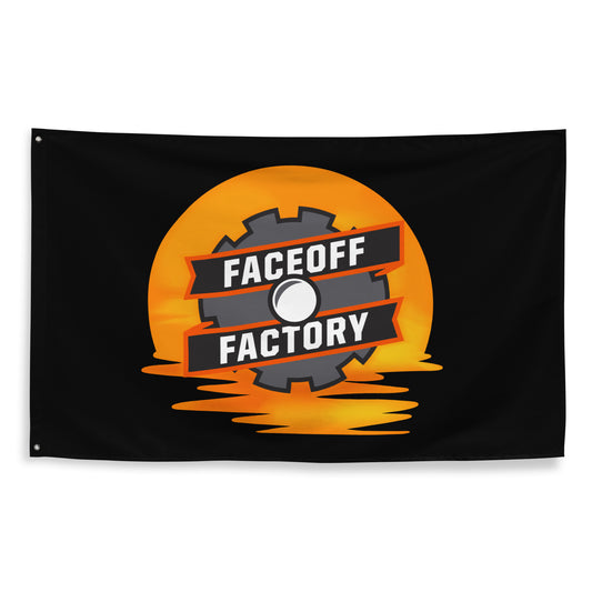 Faceoff Factory Wall Flag (1 sided)