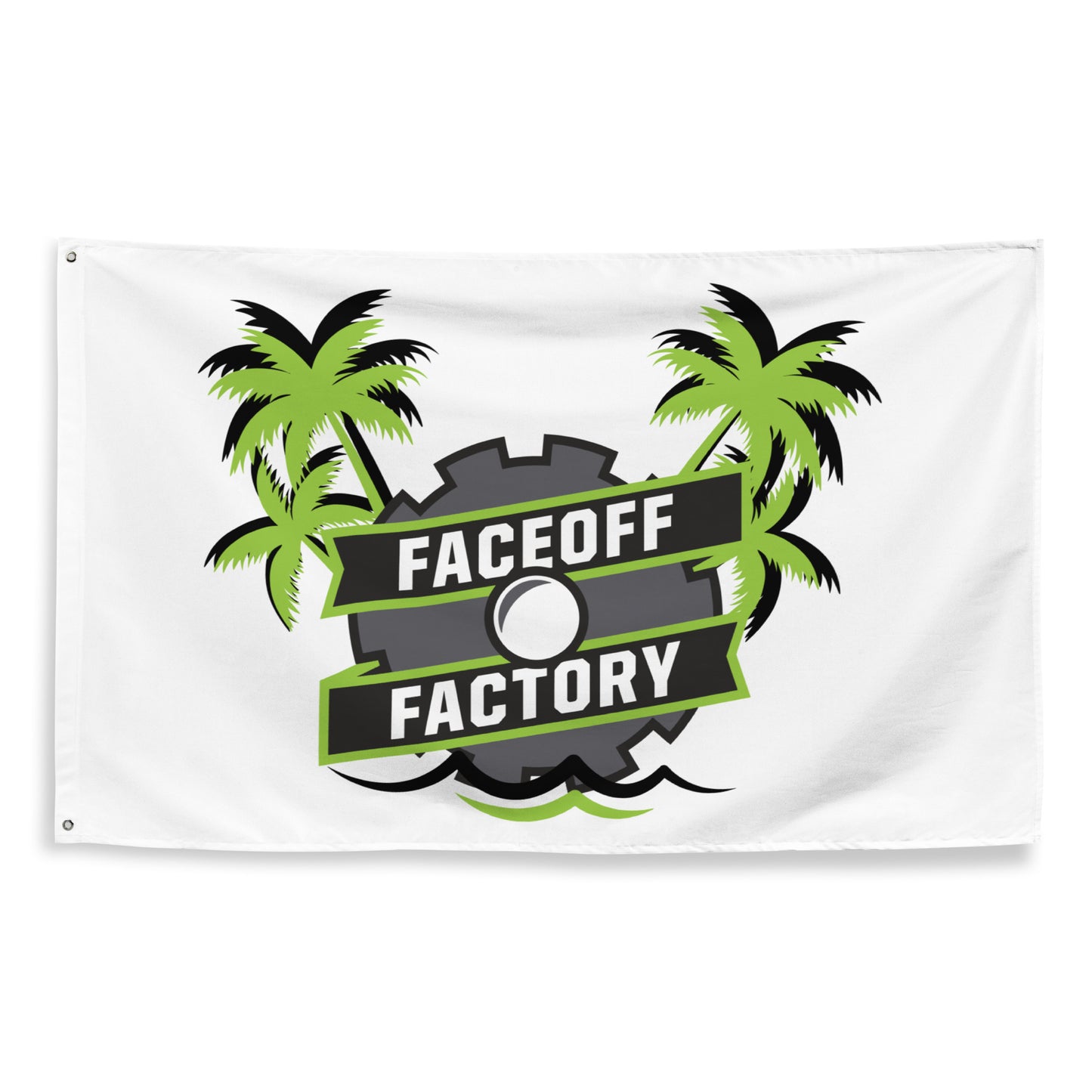 Faceoff Factory Wall Flag (1 sided)