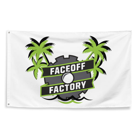 Faceoff Factory Wall Flag (1 sided)