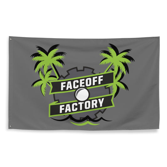 Faceoff Factory Wall Flag (1 sided)