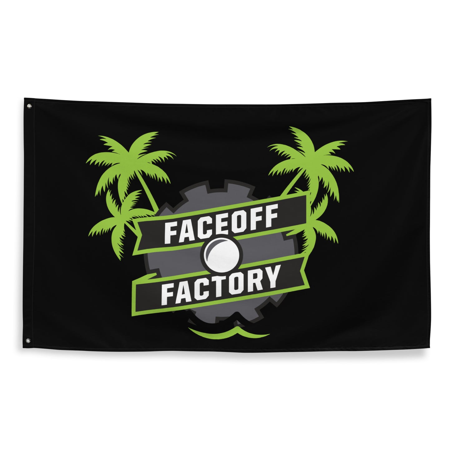 Faceoff Factory Wall Flag (1 sided)