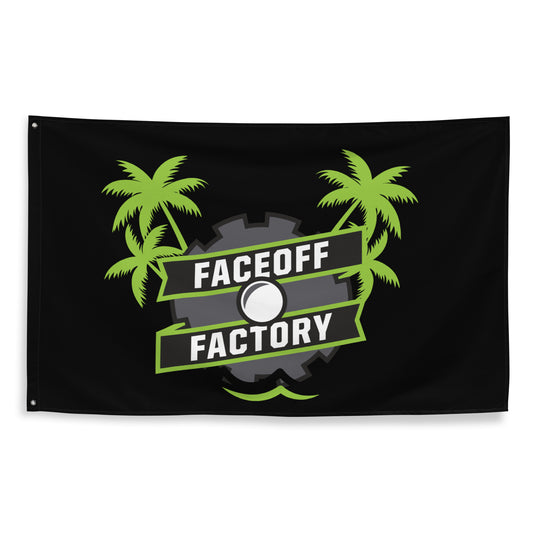 Faceoff Factory Wall Flag (1 sided)