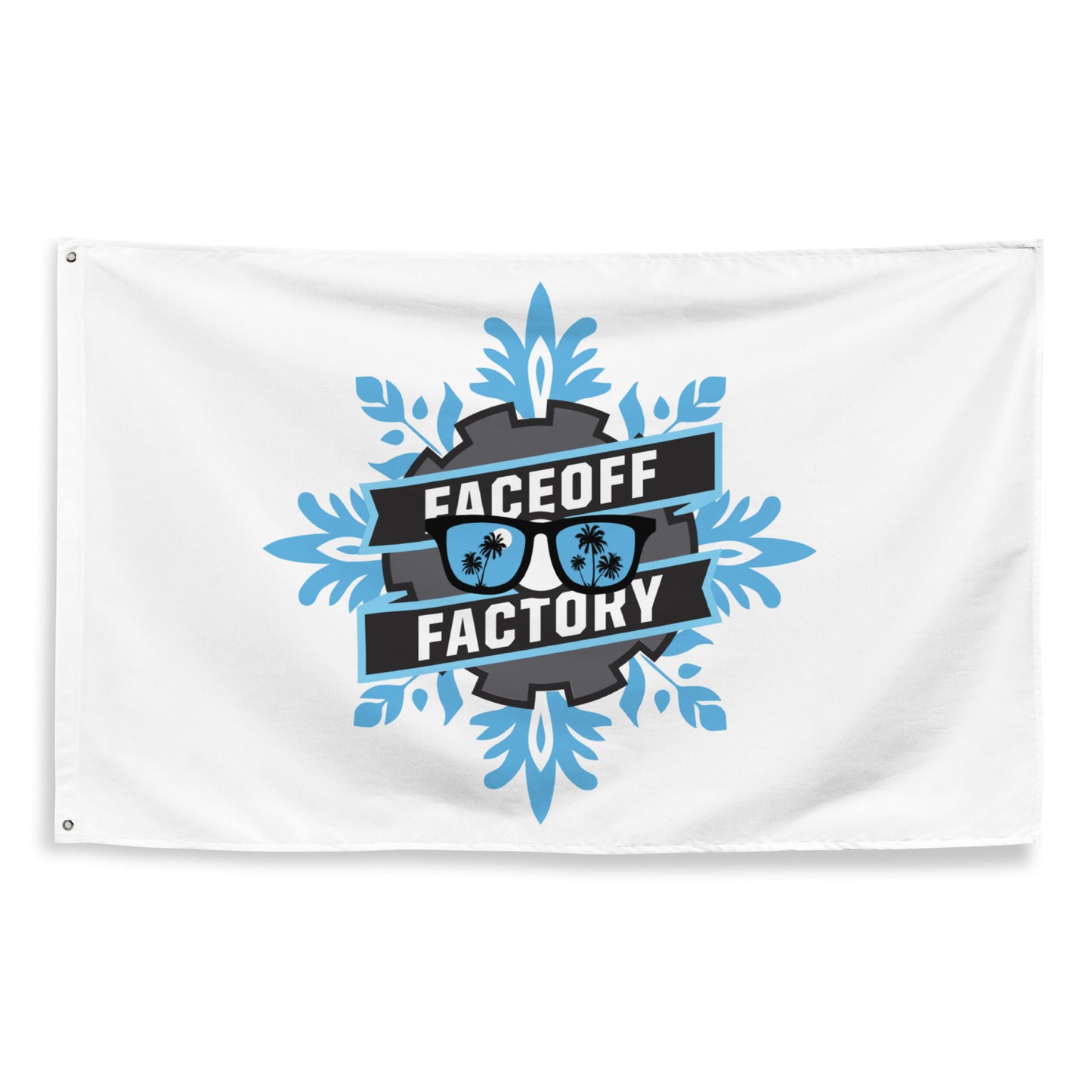 Faceoff Factory Wall Flag (1 sided)