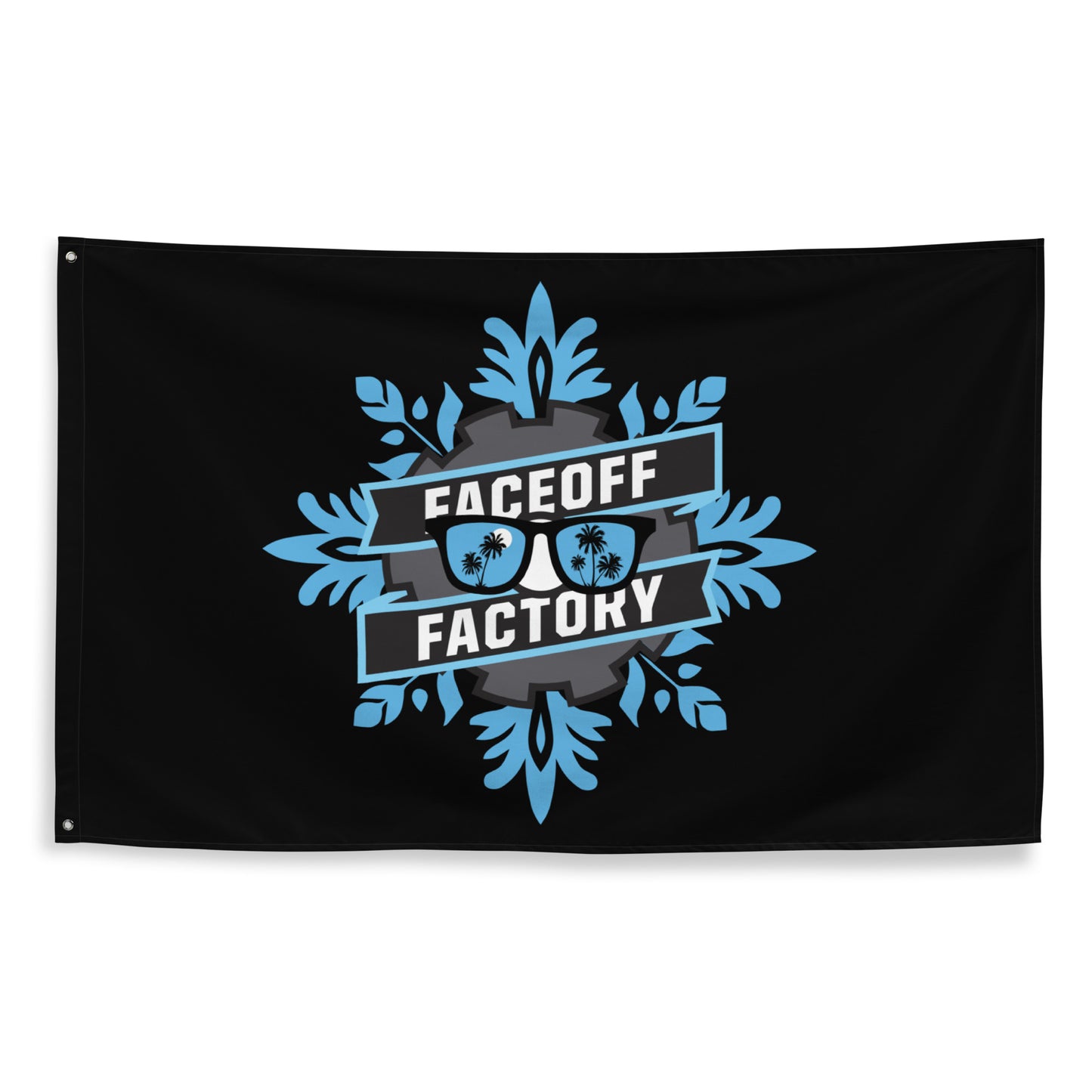 Faceoff Factory Wall Flag (1 sided)