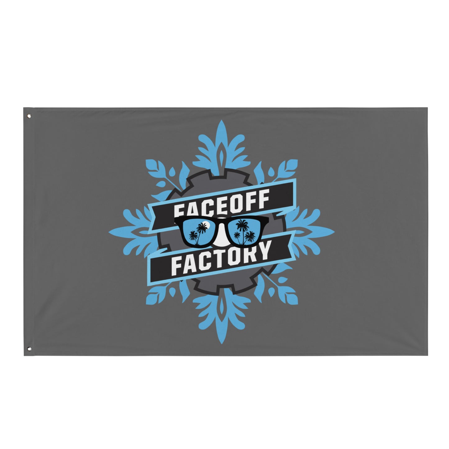 Faceoff Factory Wall Flag (1 sided)