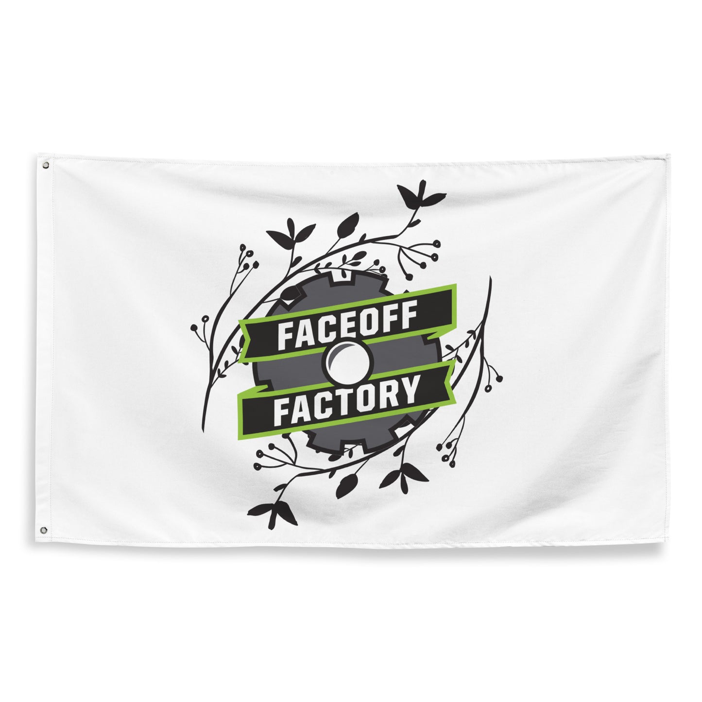 Faceoff Factory Wall Flag (1 sided)