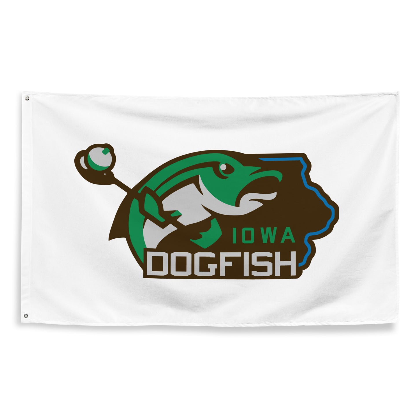 Iowa Dogfish Wall Flag (1 sided)