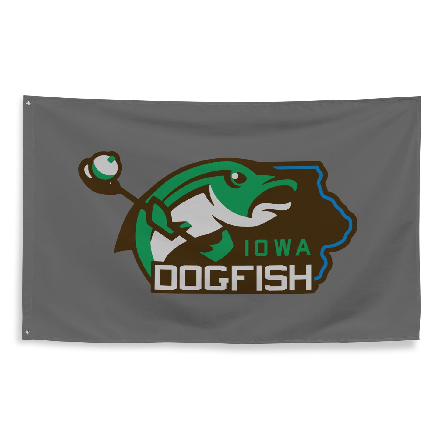 Iowa Dogfish Wall Flag (1 sided)