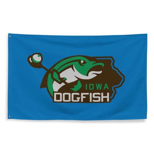 Iowa Dogfish Wall Flag (1 sided)