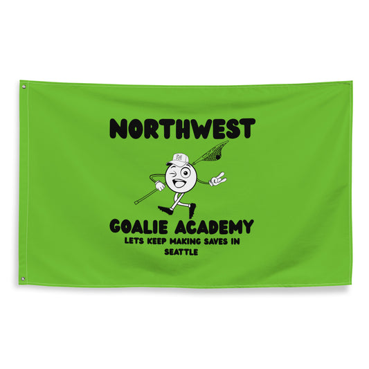 Northwest Goalie Academy Wall Flag (1 sided)
