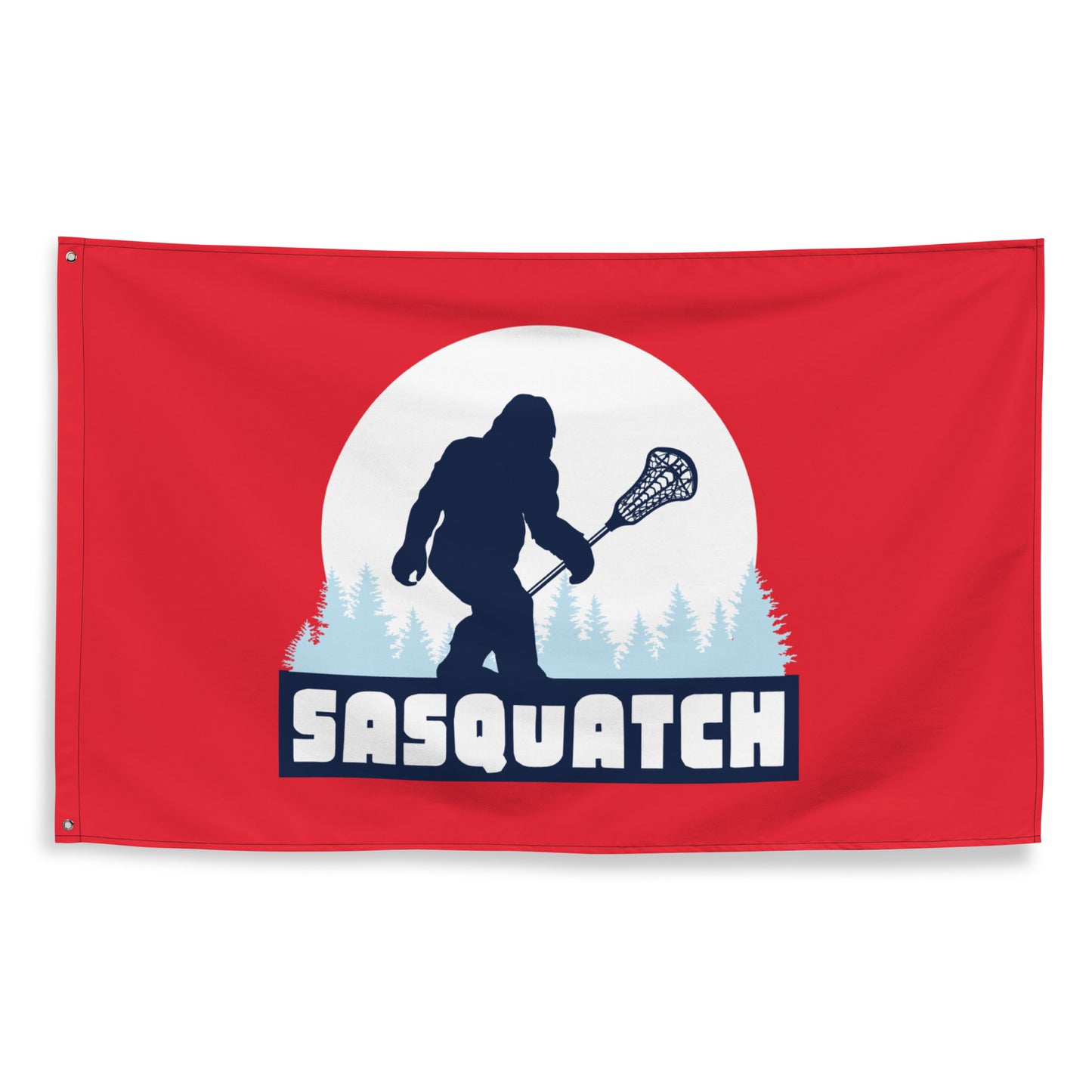 Sasquatch Lacrosse Wall Flag (1 sided - 3'x5')