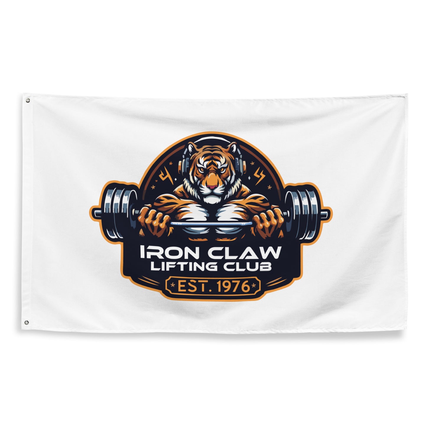 Iron Claw Lifting Club Wall Flag (1 sided)