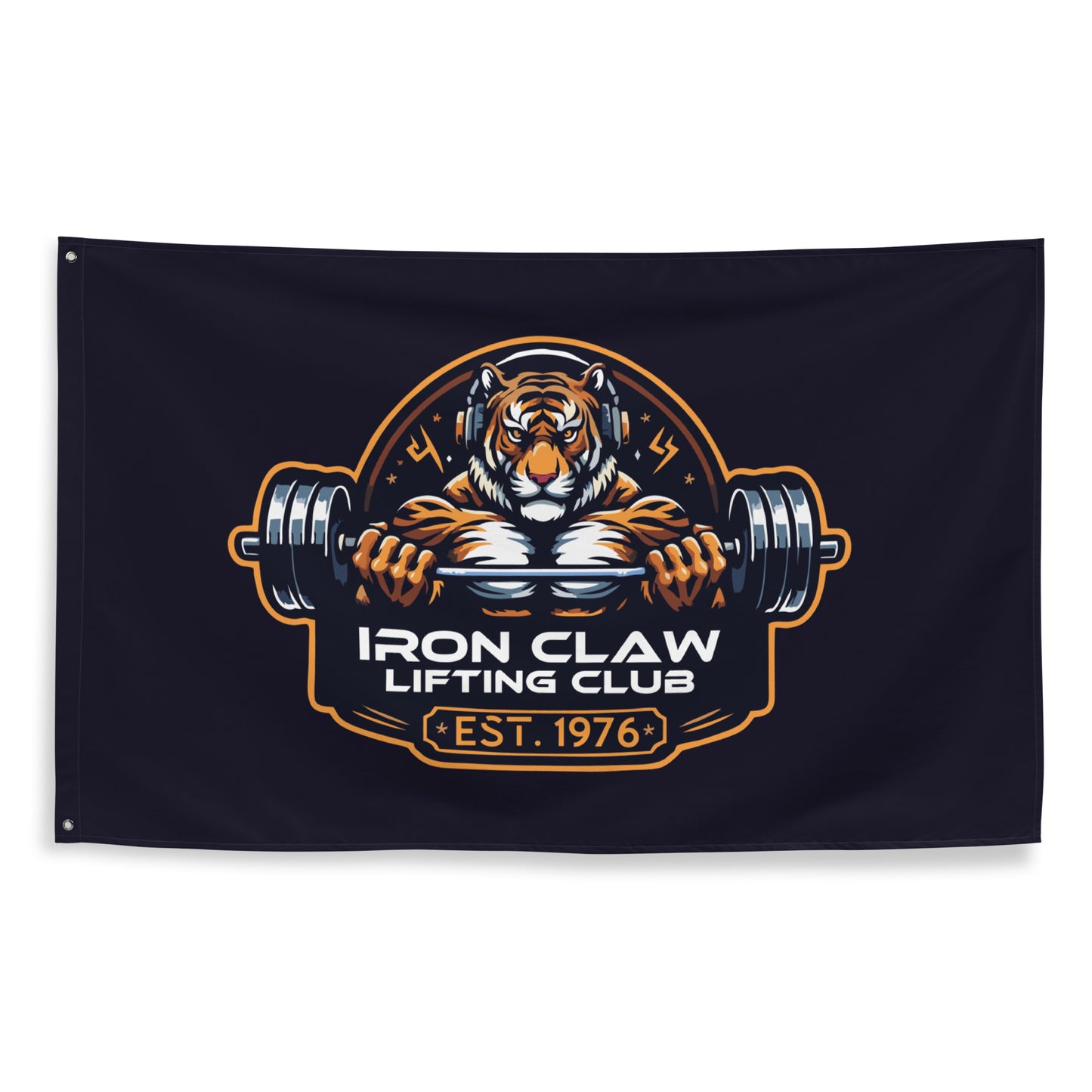 Iron Claw Lifting Club Wall Flag (1 sided)