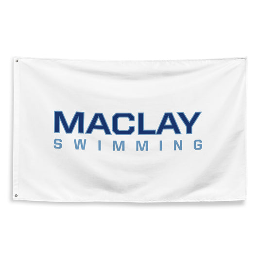 Maclay Swimming Wall Flag (1 sided)