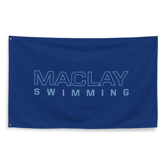 Maclay Swimming Wall Flag (1 sided)