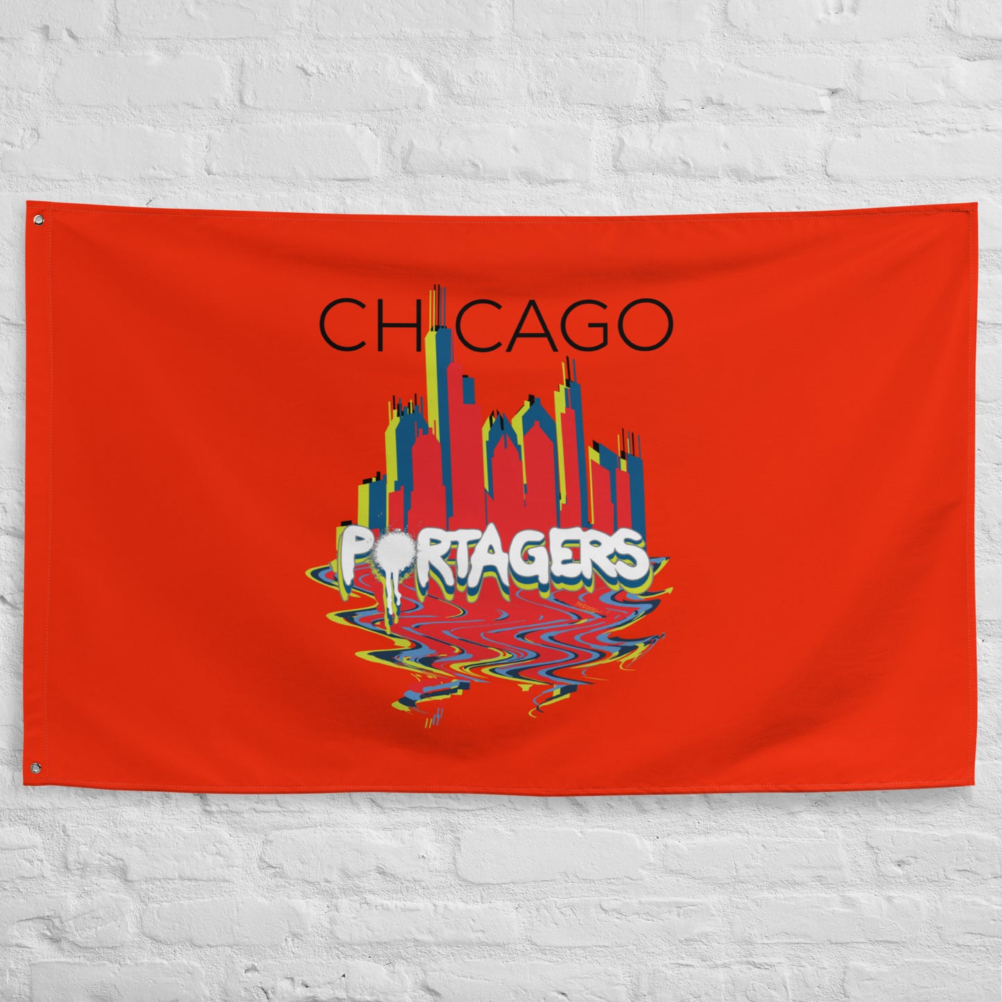 Chicago Portagers Wall Flag (1 sided)