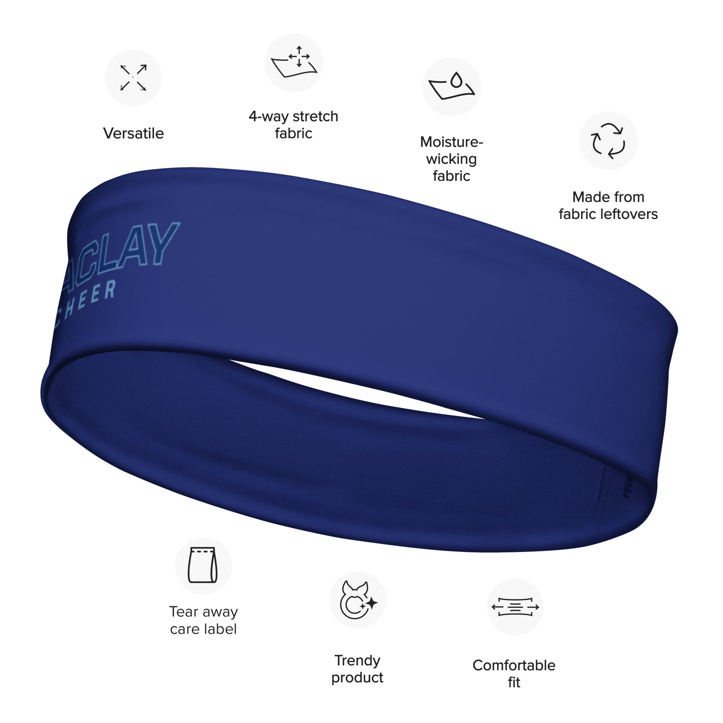 Maclay Cheer Stretch Headband - Personalized