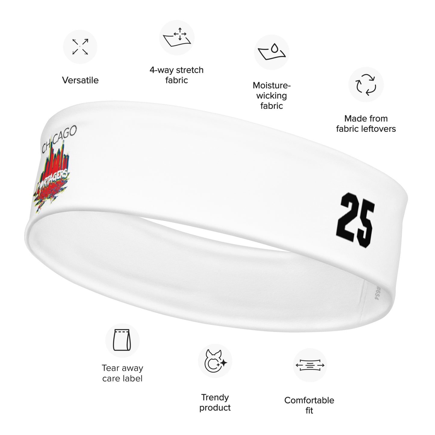 Personalizable - Chicago Portagers Stretch Headband