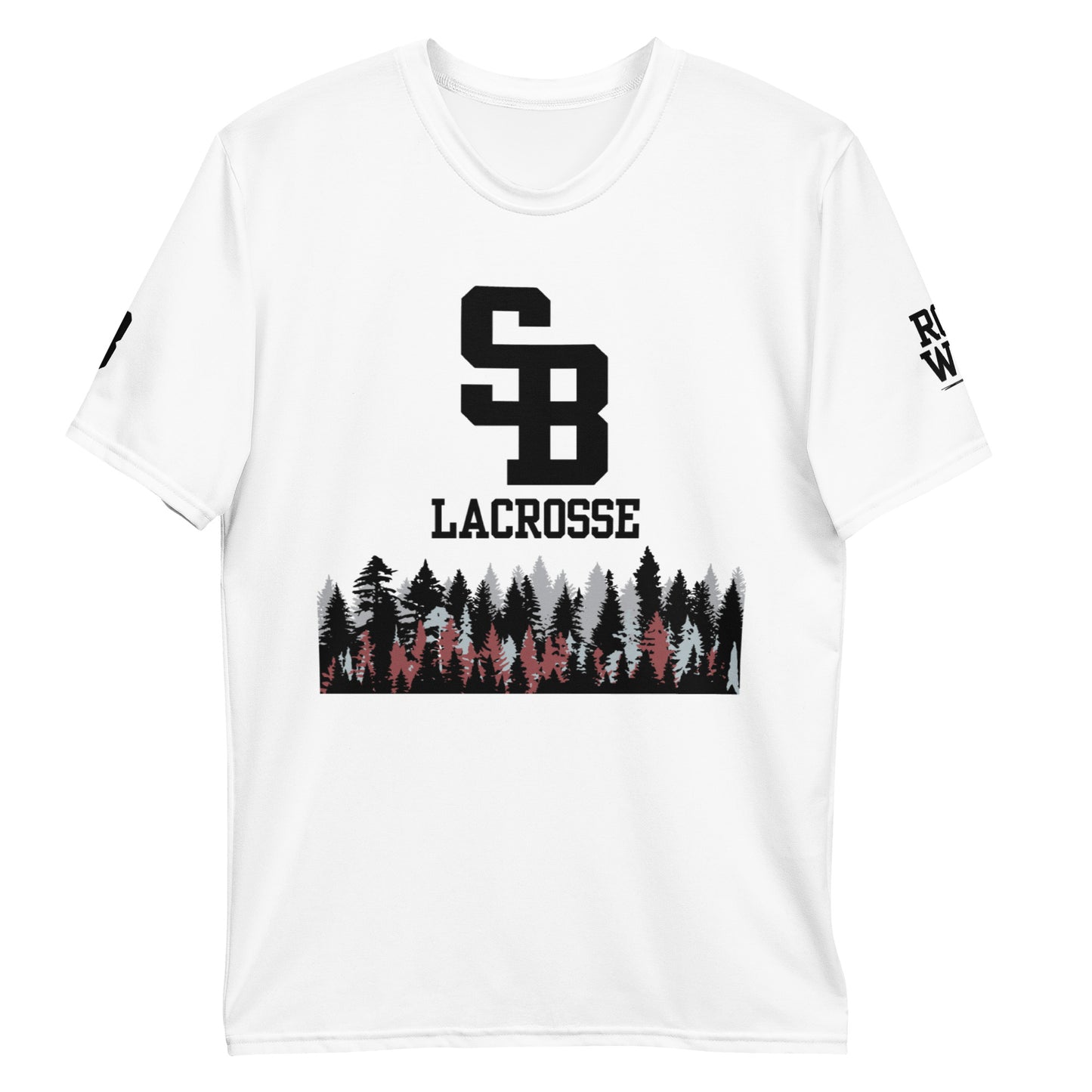 Adult Sherwood High School Lacrosse Premium Performance Shirt - Personalized