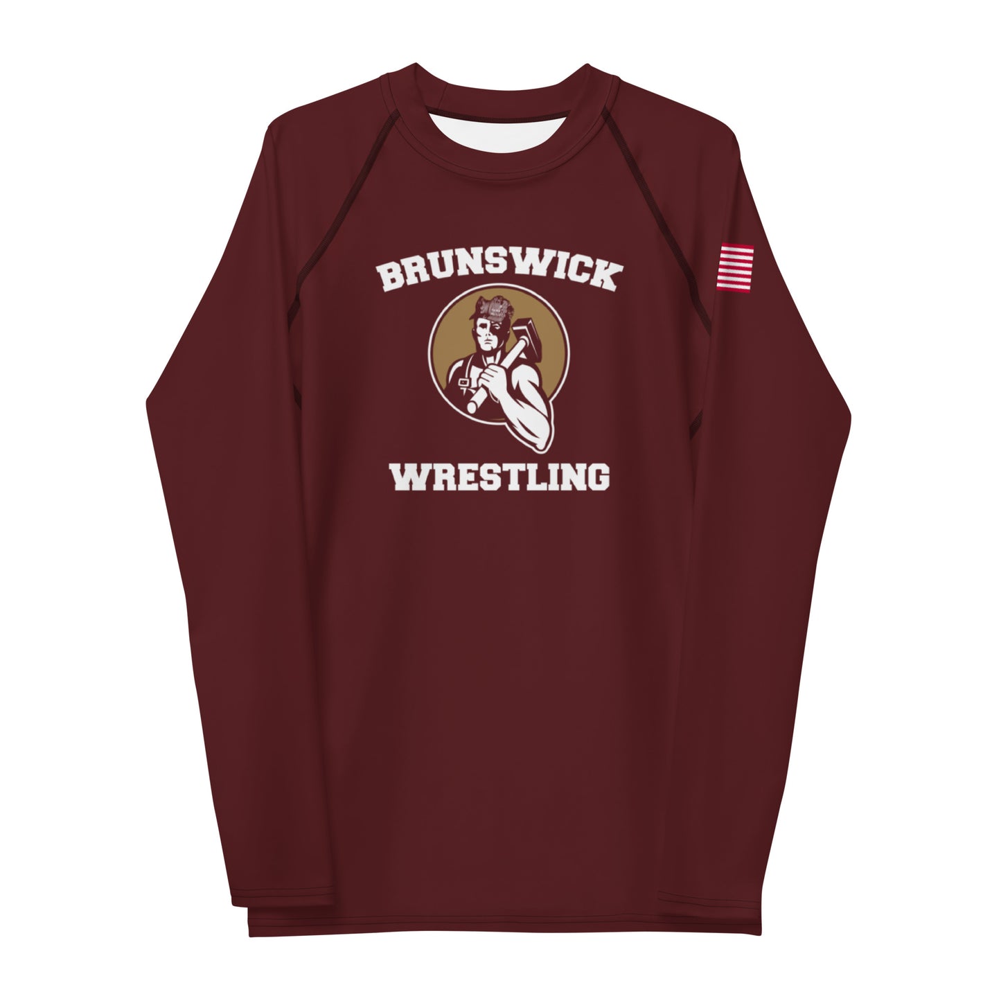 Adult BJR Wrestling Long Sleeve Rash Guard