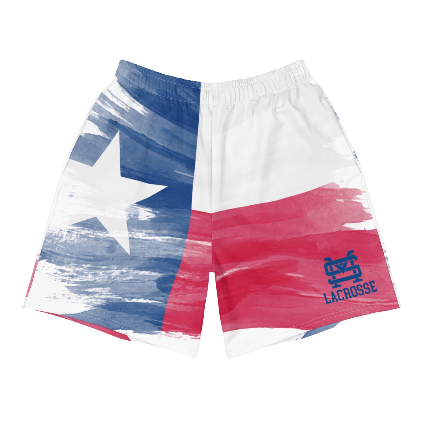 Adult St. Mark's Lacrosse Pocketed Athletic Shorts | Texas Flag
