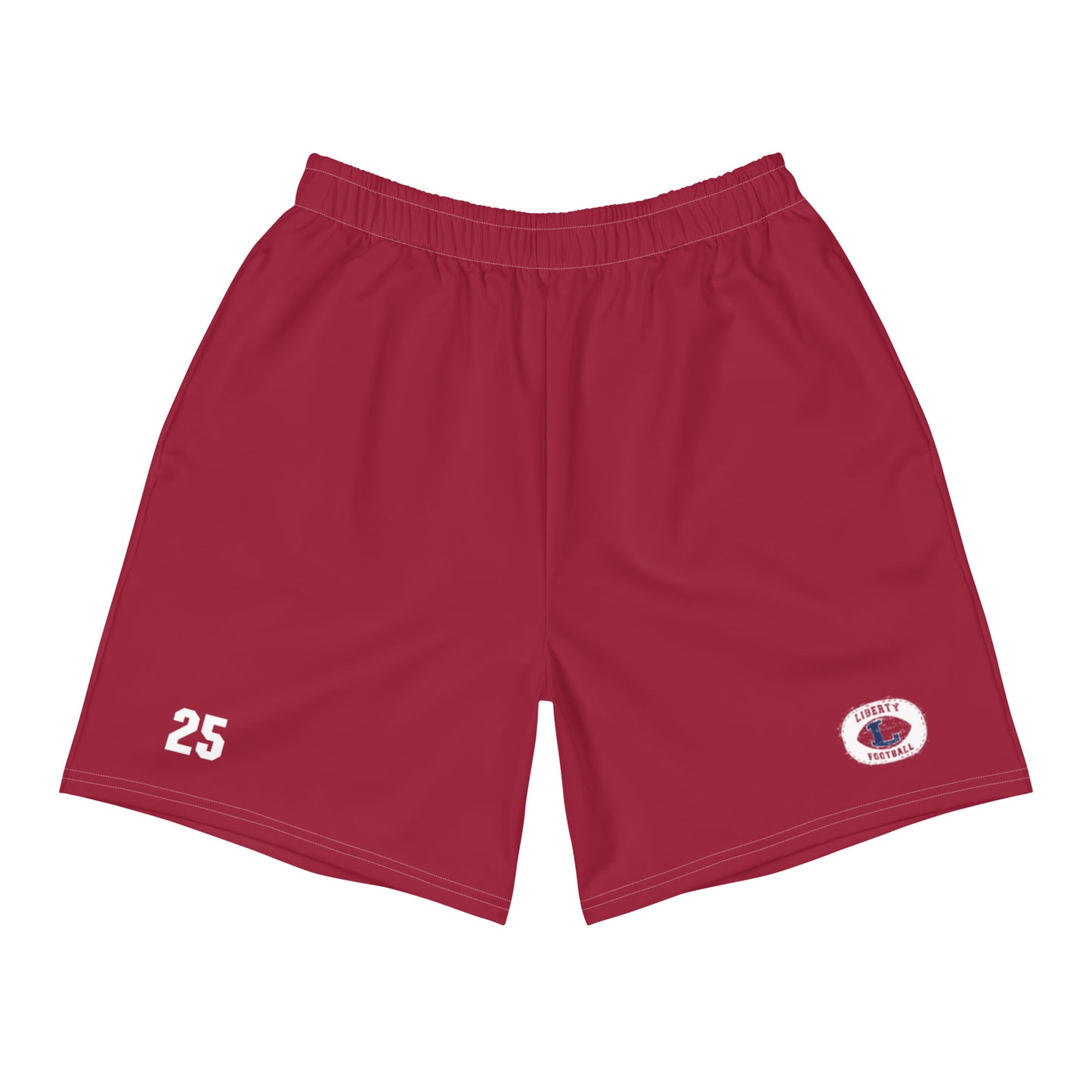 Adult Liberty Football Pocketed Athletic Shorts - Personalized