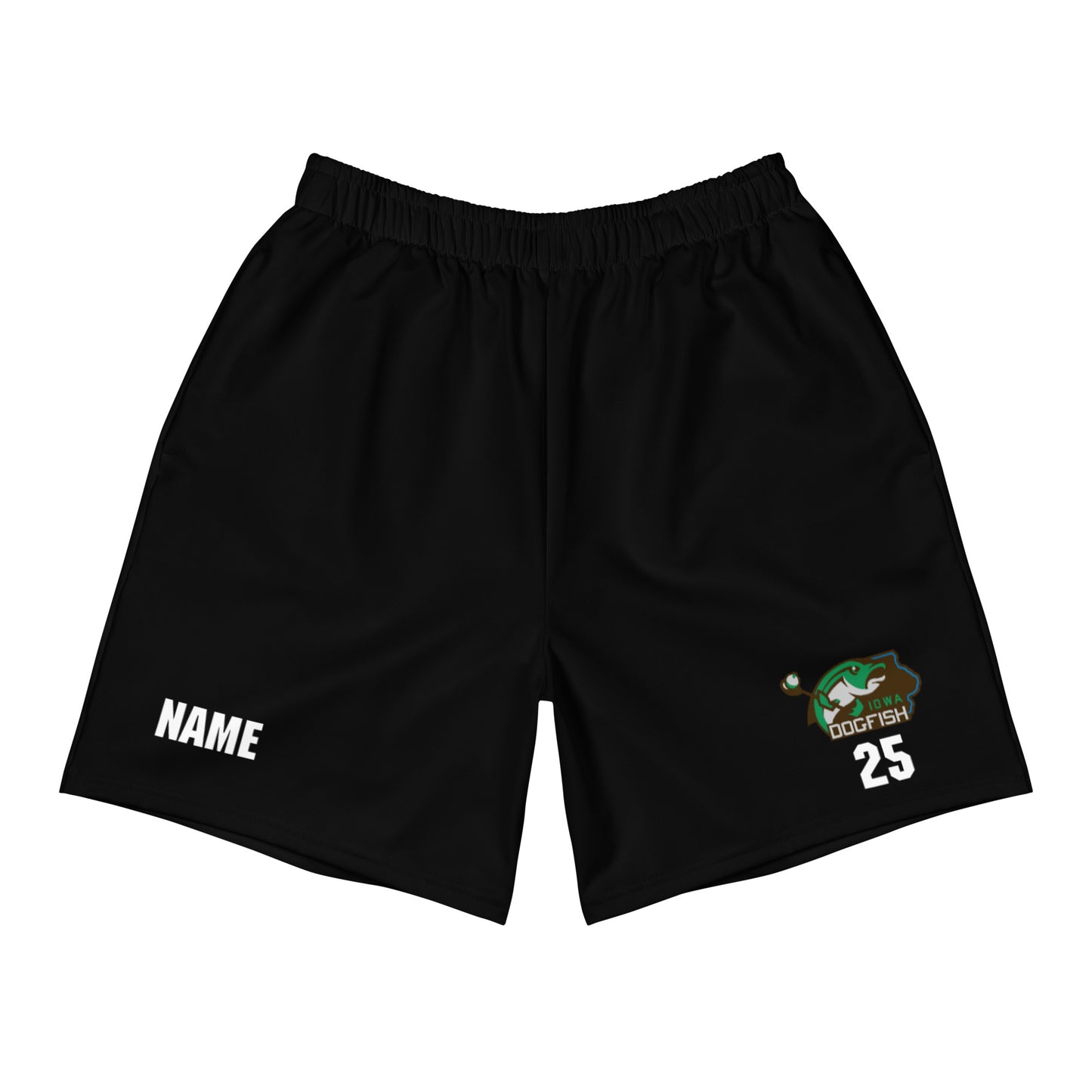 Adult Iowa Dogfish Pocketed Athletic Shorts - Personalized