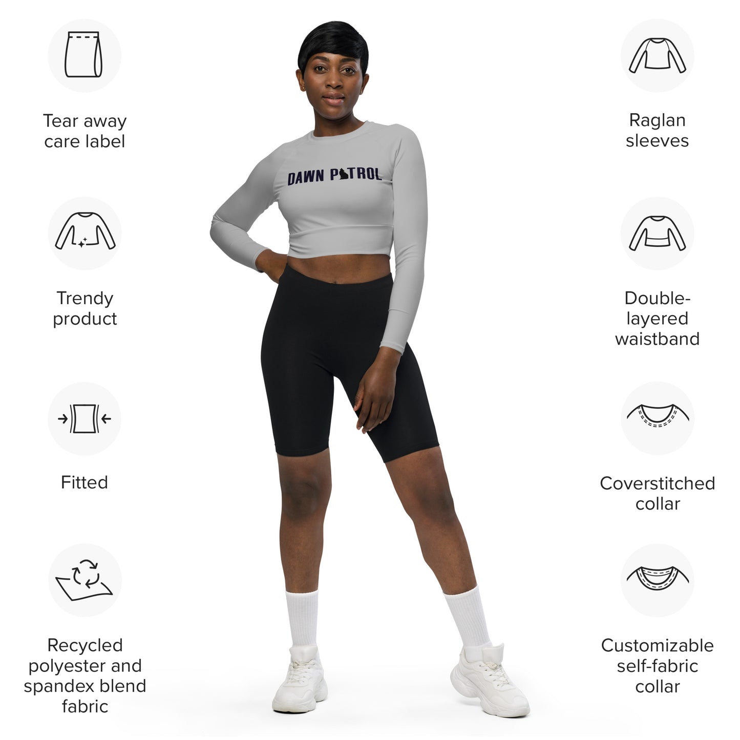 Women's Minerstown Performance Cropped Long Sleeve